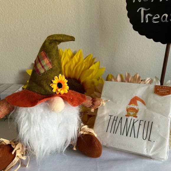 Hobby Lobby Fall Gnome and Rae DUNN Fall Themed Luncheon Napkins - Picture 2 of 12